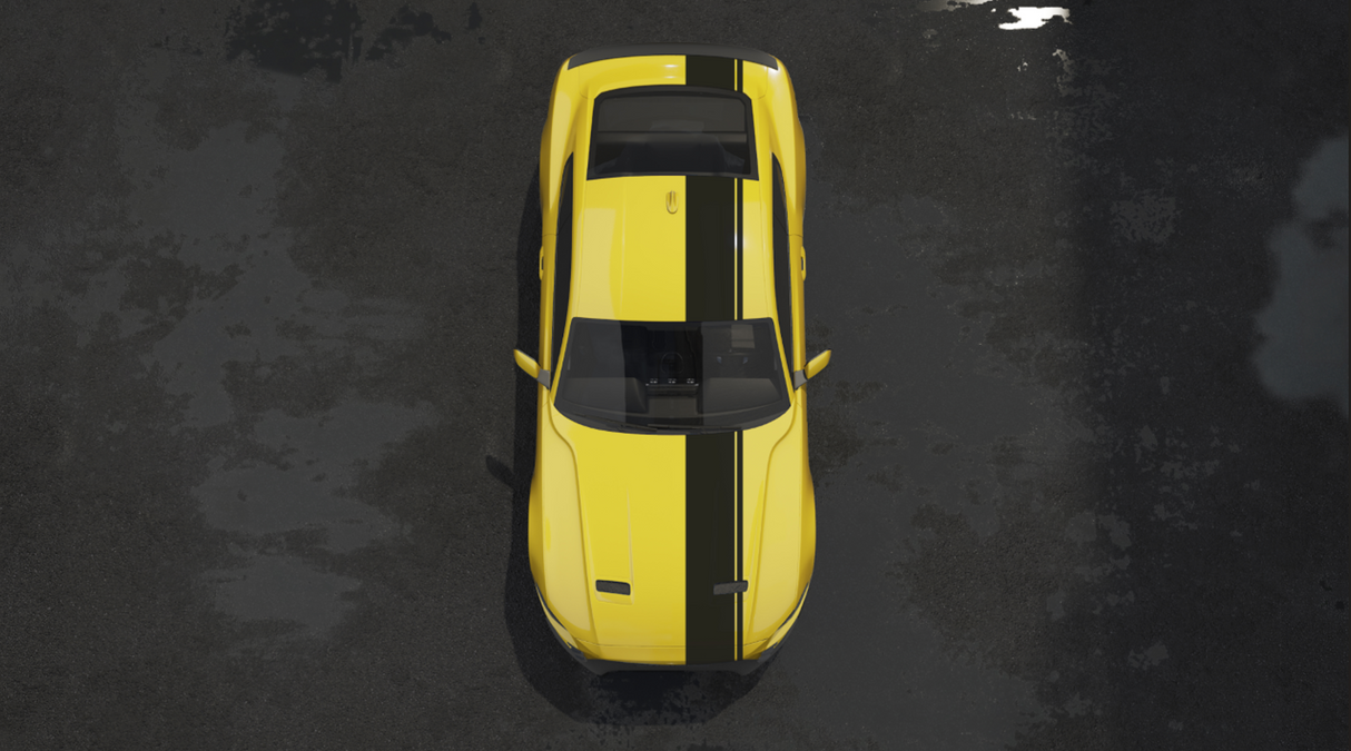 Rennstreifen Universal Zierstreifen Auto Aufkleber Luftkanäle 1x25cm 1x2,5cm