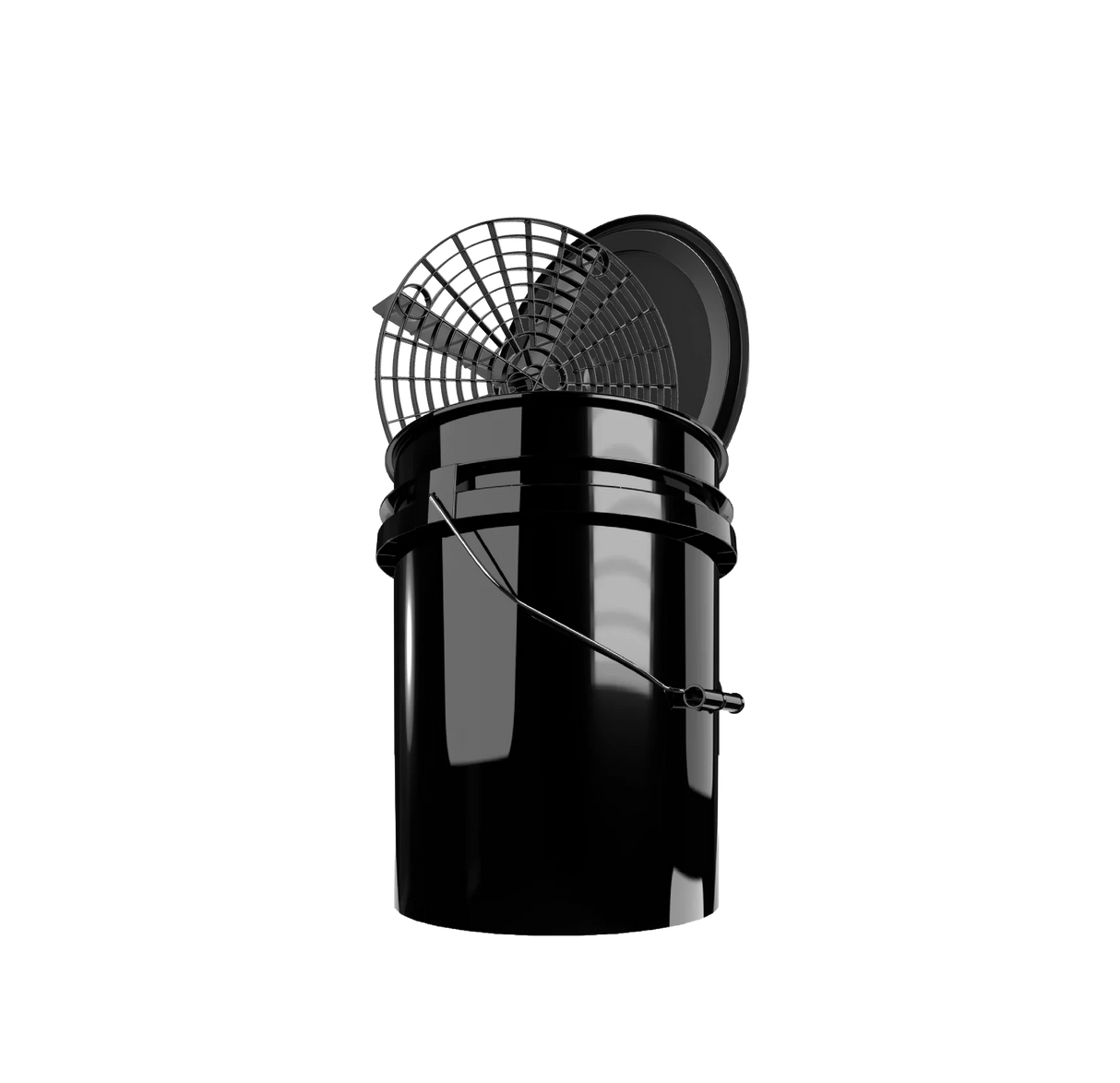 WASCHEIMER MAGIC BUCKET MIT SIEB, DECKEL UND SCHWARZ | 20 LITER