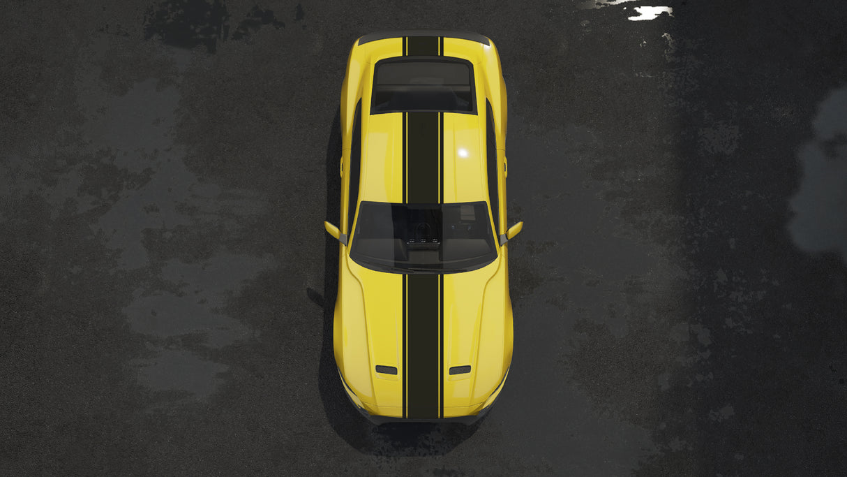 Rennstreifen Universal Zierstreifen Auto Aufkleber Luftkanäle 1x25cm 2x2,5cm